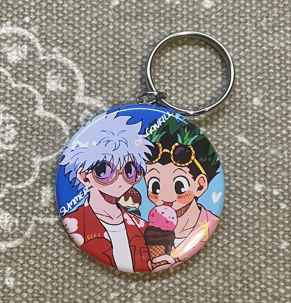 缶バッジキーホルダー