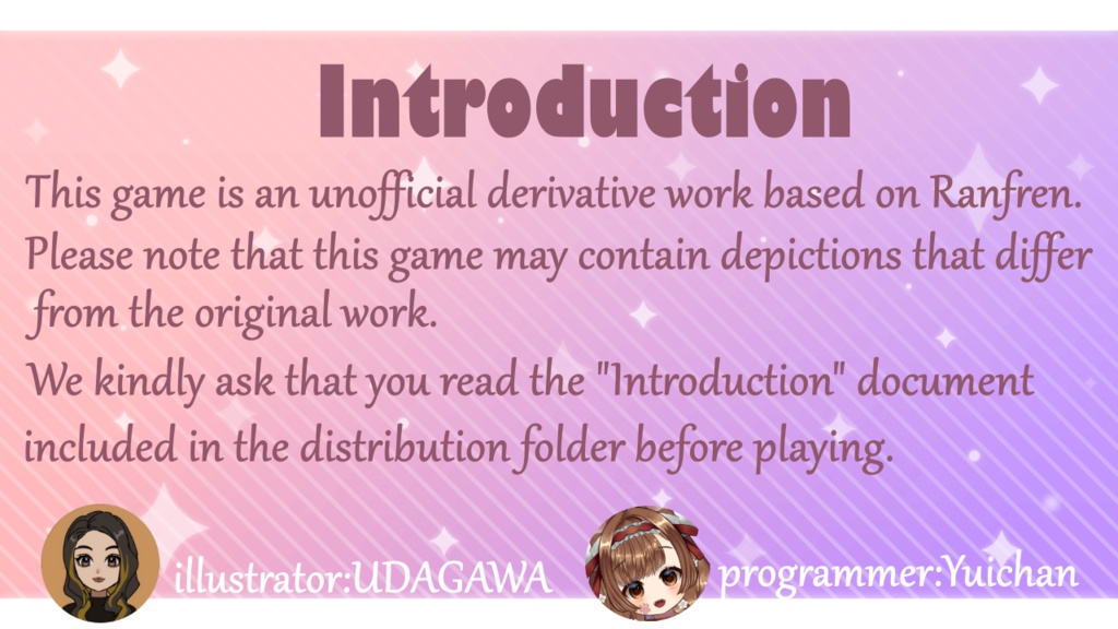 RANFREN's unofficial game "Absolute Love Legend" for English