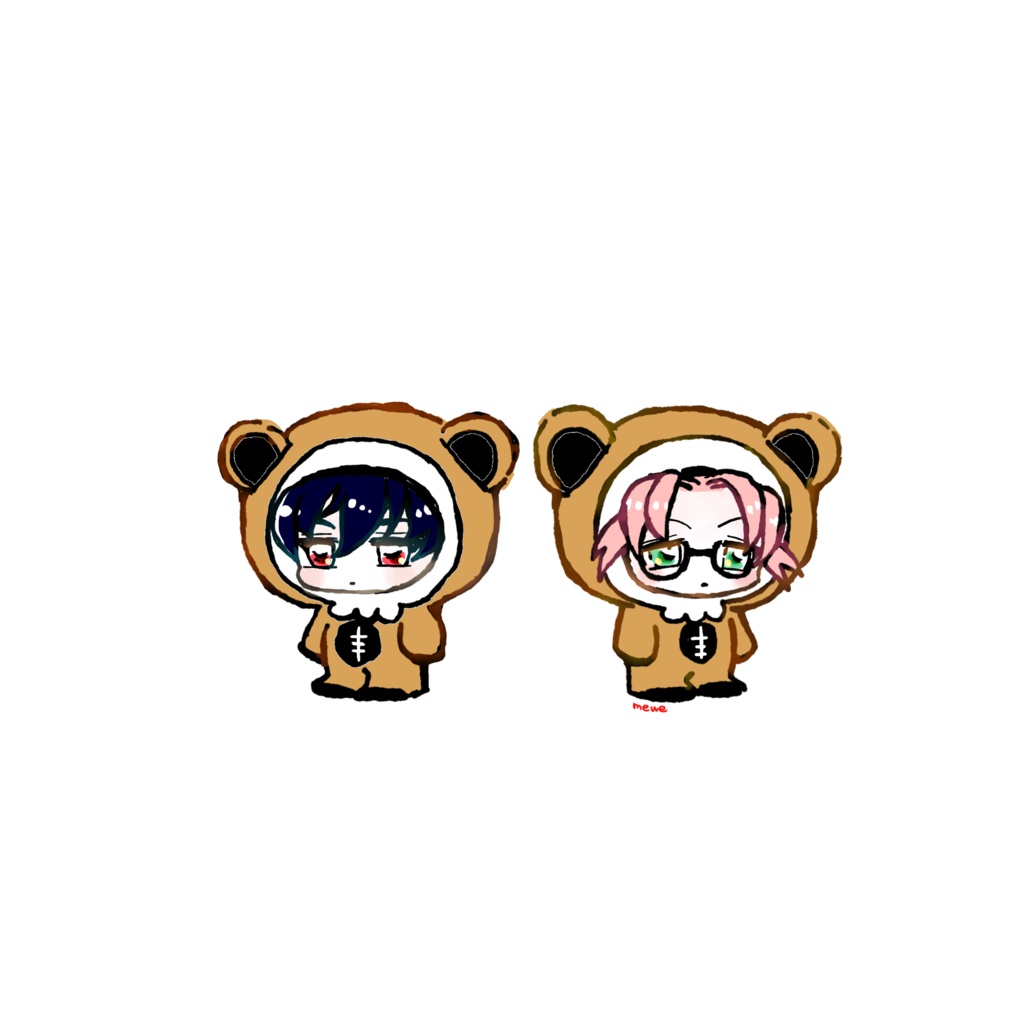 七風ステッカー（どくろくま）