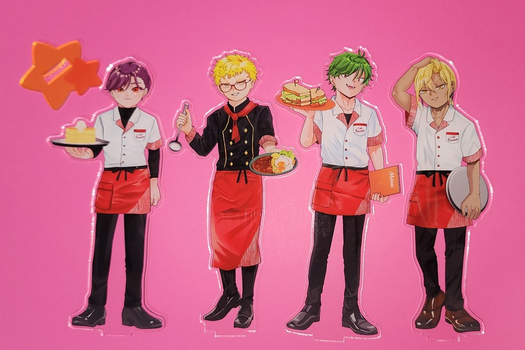 コラボカフェ風アクリルスタンド