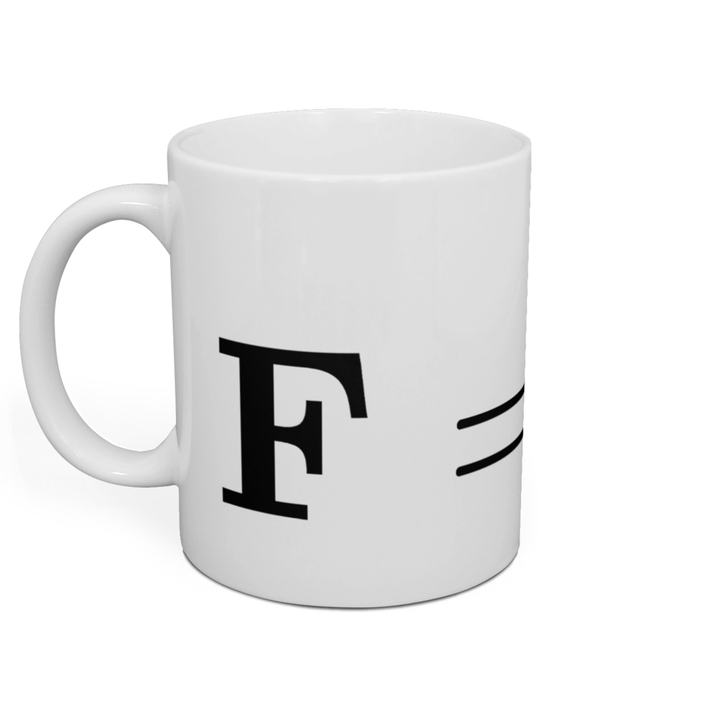 運動方程式マグカップ