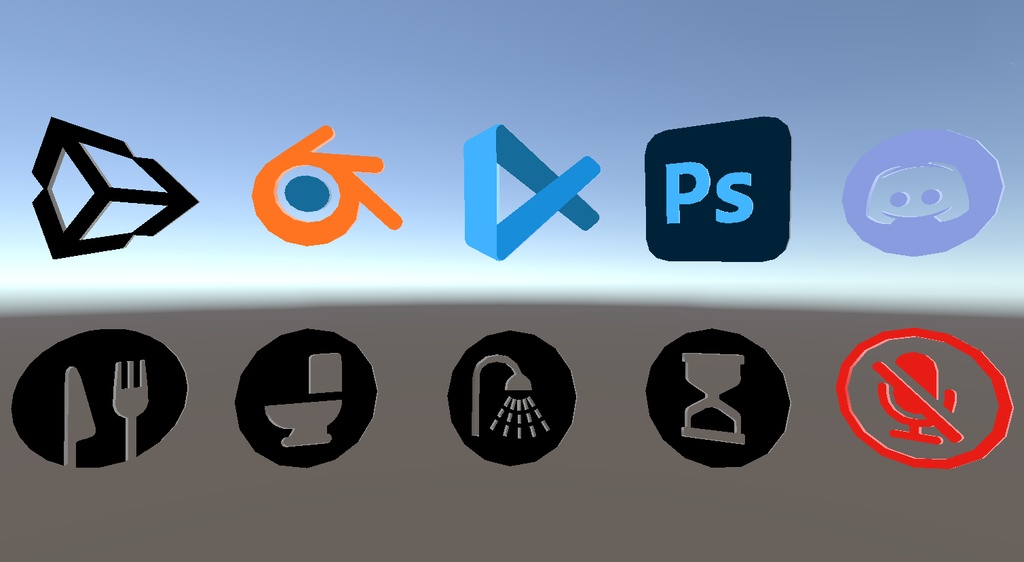 [VRChat] Logo, Status Icon Pack