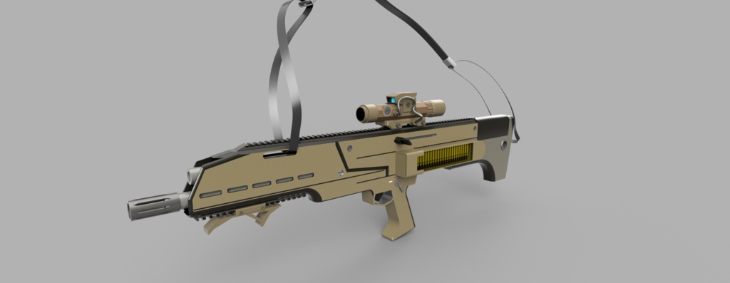 【VRChat向け】ダブルマガジンブルパップ銃