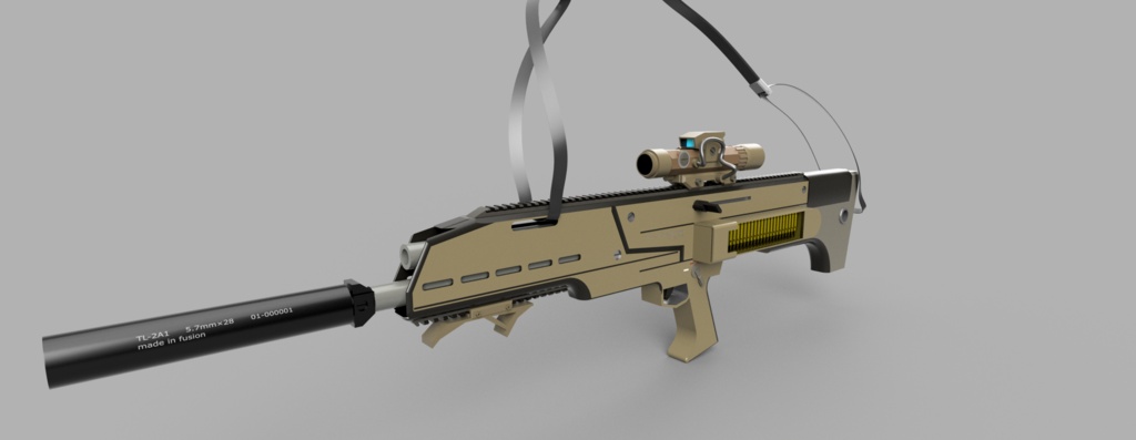 【VRChat向け】ダブルマガジンブルパップ銃