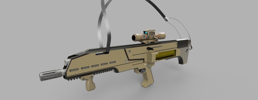 【VRChat向け】ダブルマガジンブルパップ銃