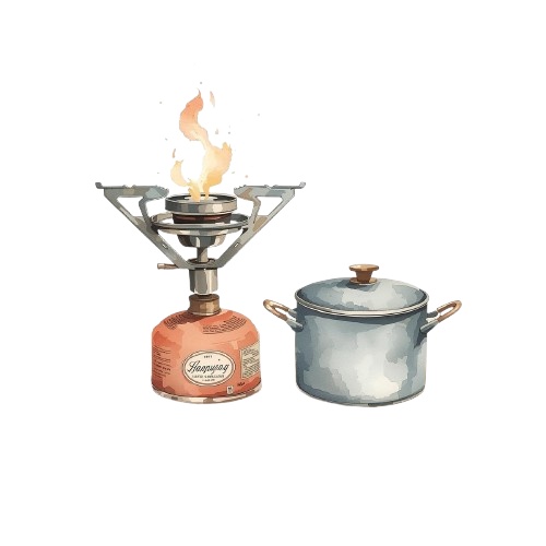 【クリップアート】秋のキャンプ10点セット(背景透過PNG)