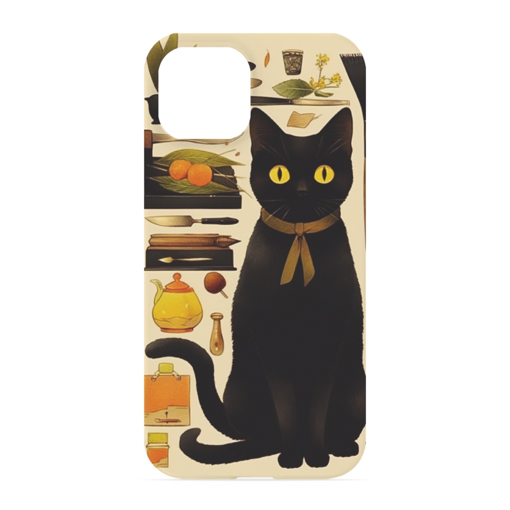 黒猫しずくのiPhoneケース