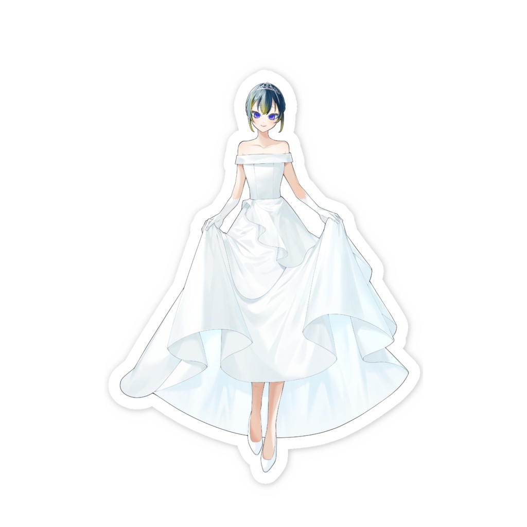 【ステッカー】ウェディングな蒼空ぺん