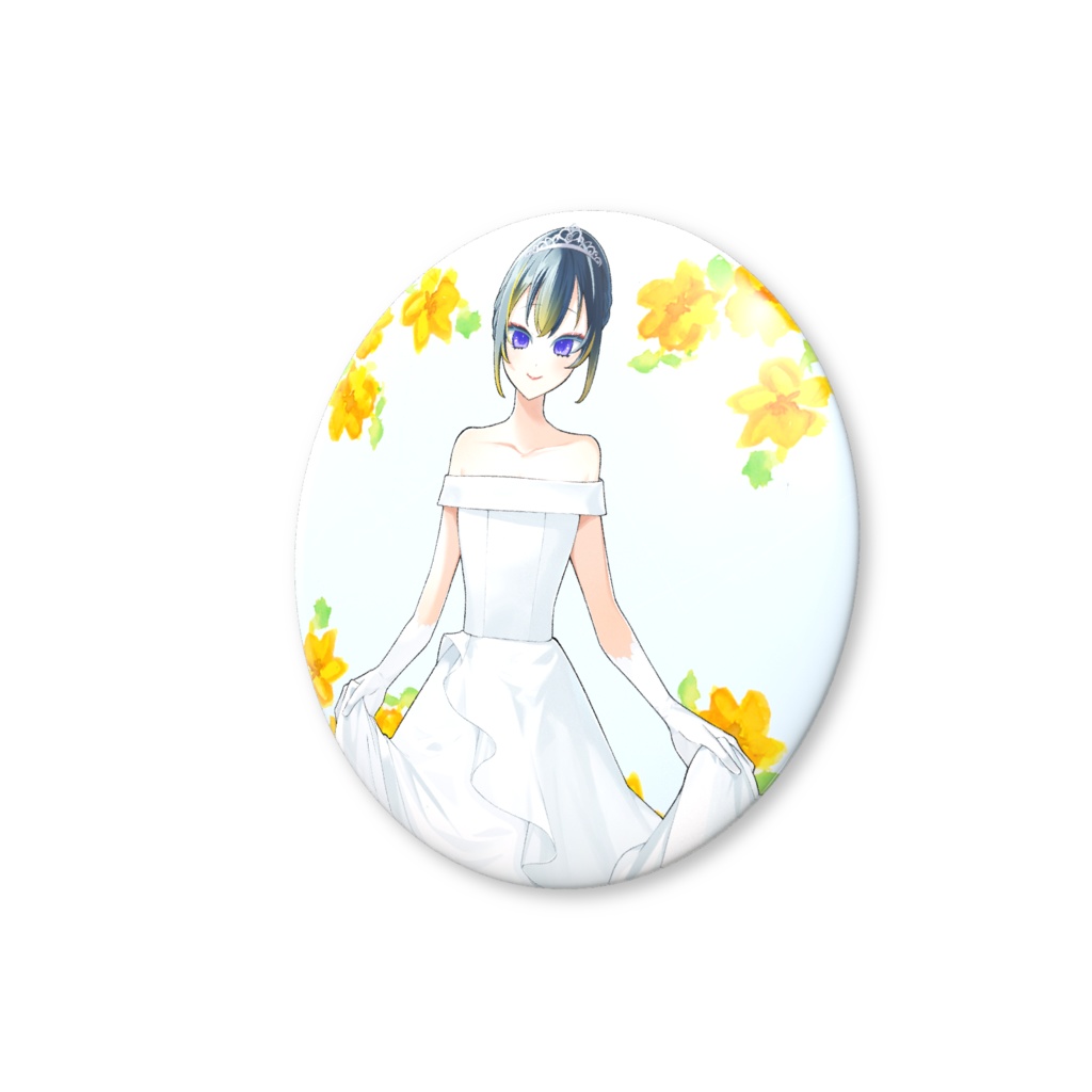 【缶バッジ】ウェディングな蒼空ぺん