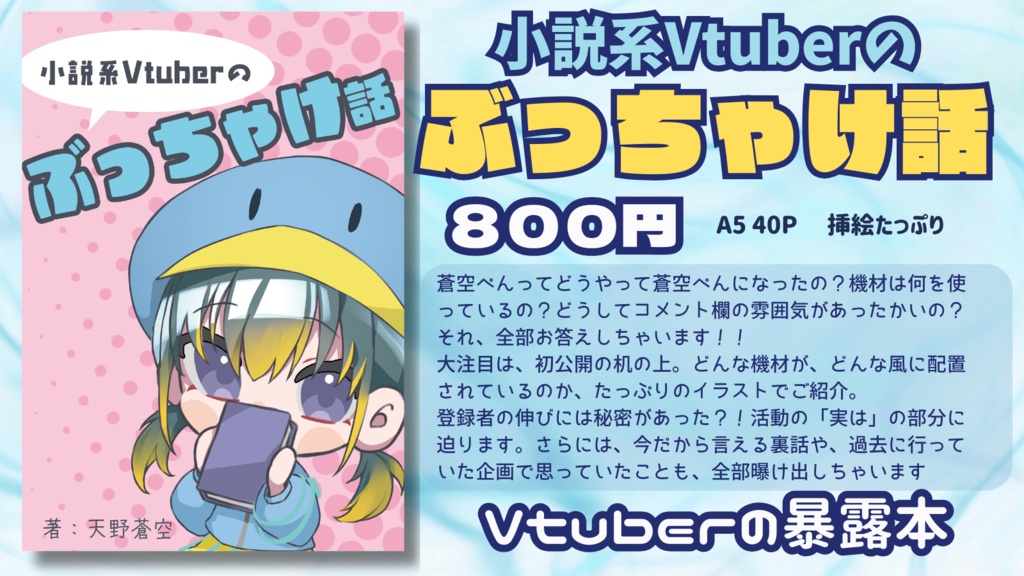小説系Vtuberの ぶっちゃけ話