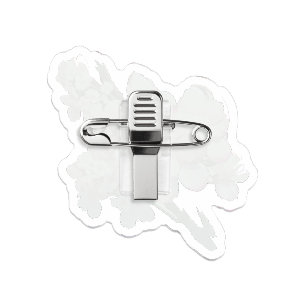 日本語: 桜の枝のバッジ Sakura branch badge