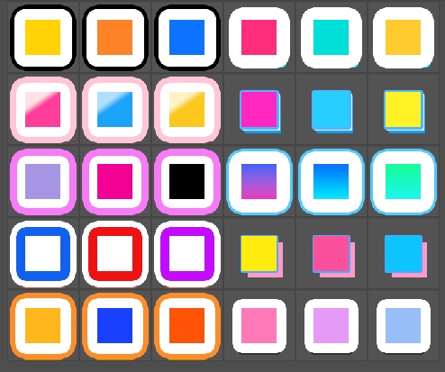 ポップなレイヤースタイル 30種セット|Photoshop用|文字ロゴ・タイトル装飾に