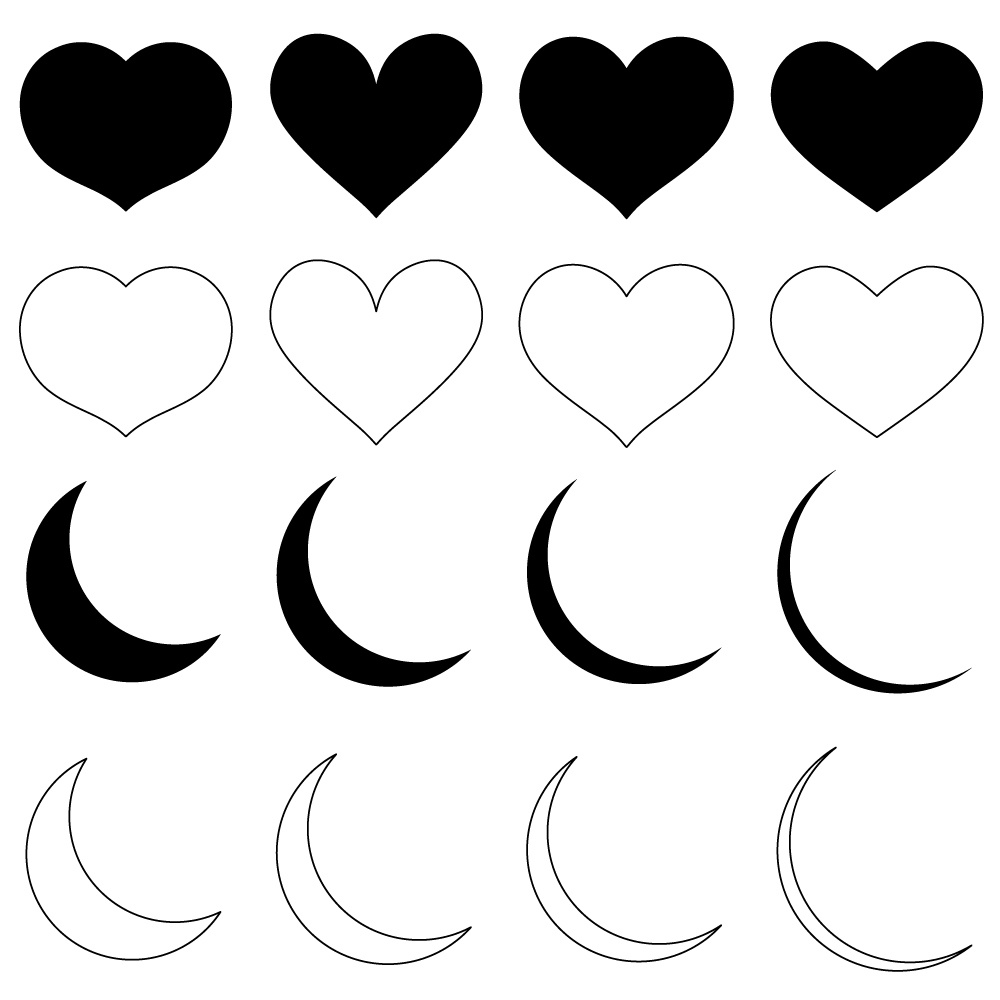 同人誌・ロゴ・表紙に使える図形素材セット|高解像度PNG+ベクターデータ付|装飾・見出し・デザイン素材