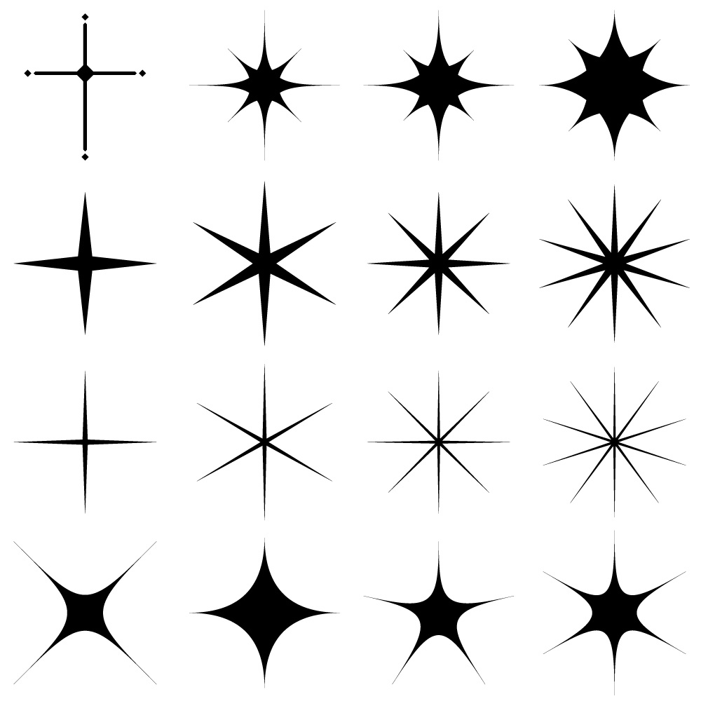 同人誌・ロゴ・表紙に使える図形素材セット｜高解像度PNG＋ベクターデータ付｜装飾・見出し・デザイン素材