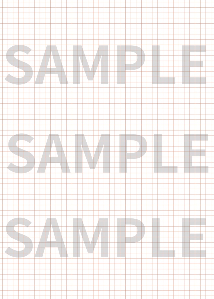 同人誌表紙・お品書きに使える方眼紙背景素材6色セット|高解像度PNG+ベクターデータ付|ポスター・告知画像にも