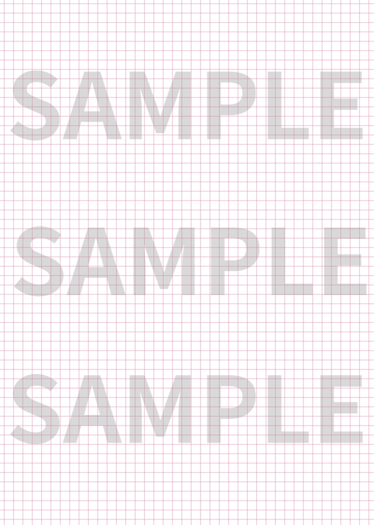 同人誌表紙・お品書きに使える方眼紙背景素材6色セット|高解像度PNG+ベクターデータ付|ポスター・告知画像にも
