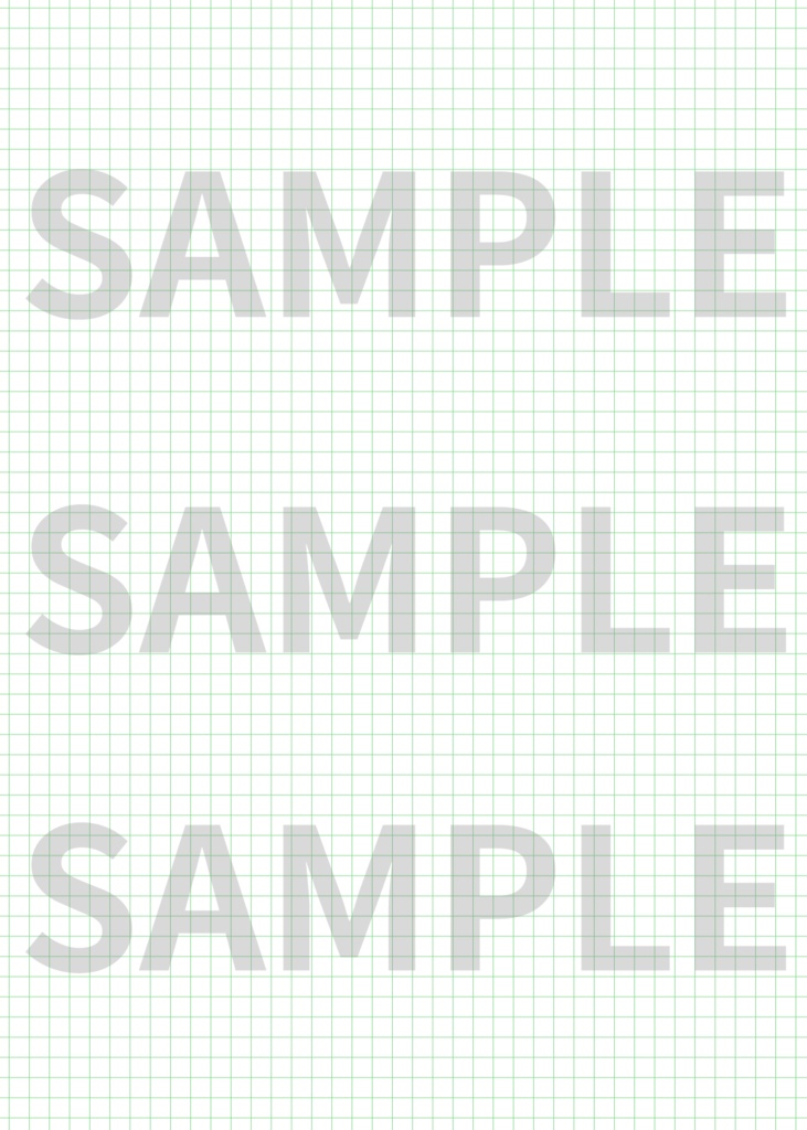 同人誌表紙・お品書きに使える方眼紙背景素材6色セット|高解像度PNG+ベクターデータ付|ポスター・告知画像にも