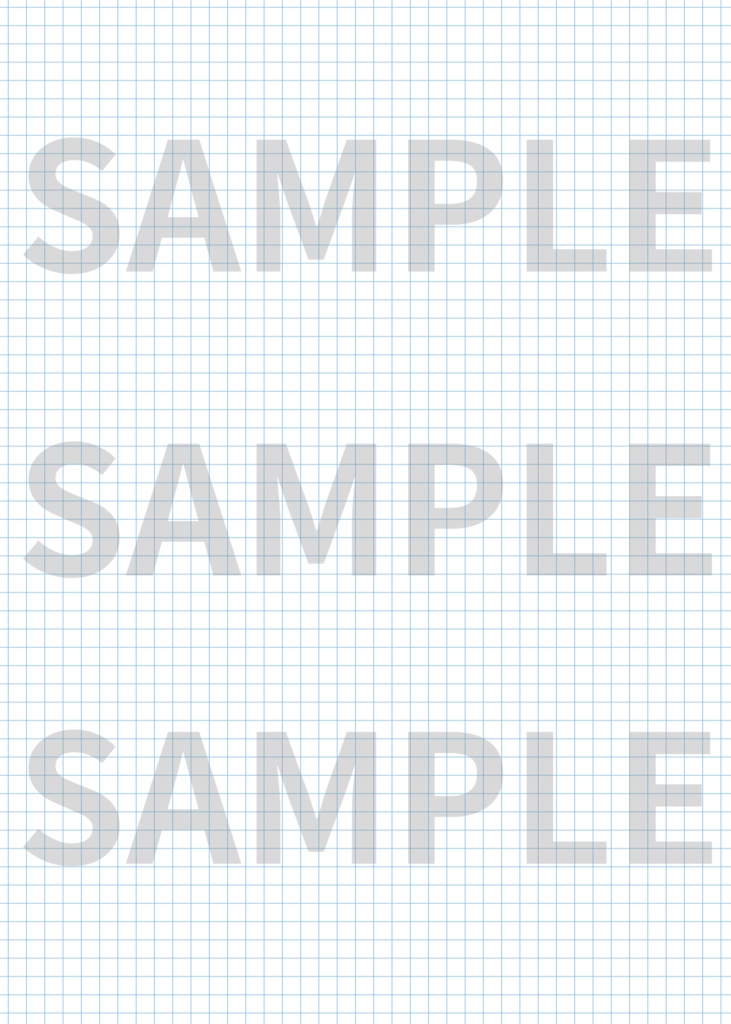 同人誌表紙・お品書きに使える方眼紙背景素材6色セット|高解像度PNG+ベクターデータ付|ポスター・告知画像にも