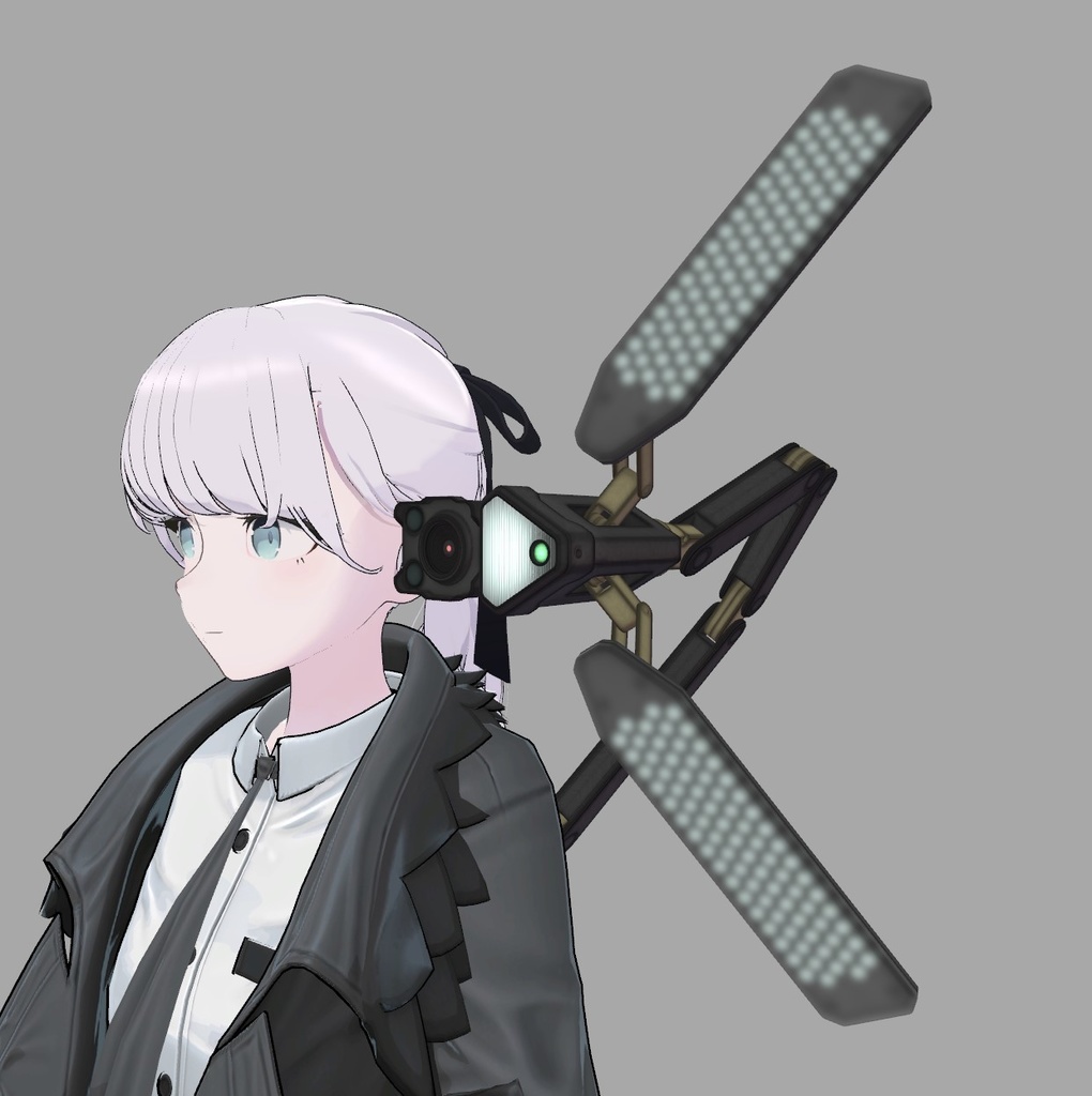 [3Dモデル]肩装着型センサー[VRChat想定]