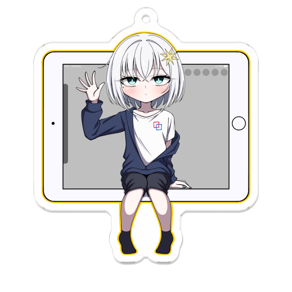 アクリルキーホルダー:米