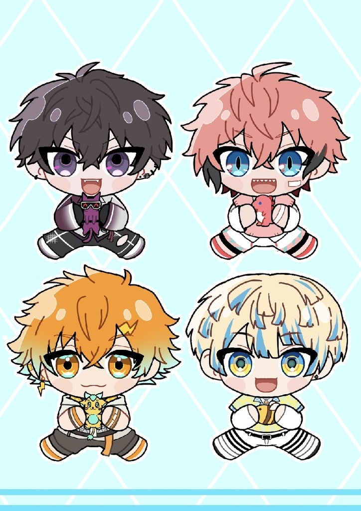 目線が合う！アクリルキーホルダー