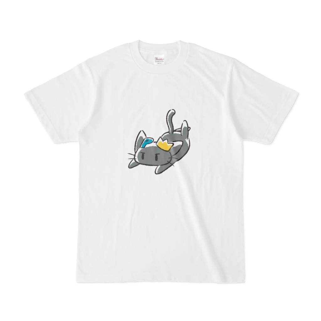 ぱる猫Tシャツ(白) - ごろごろ -