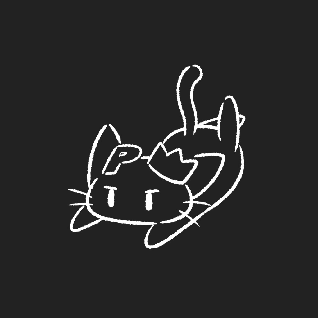 ぱる猫Tシャツ(黒) - ごろごろ -