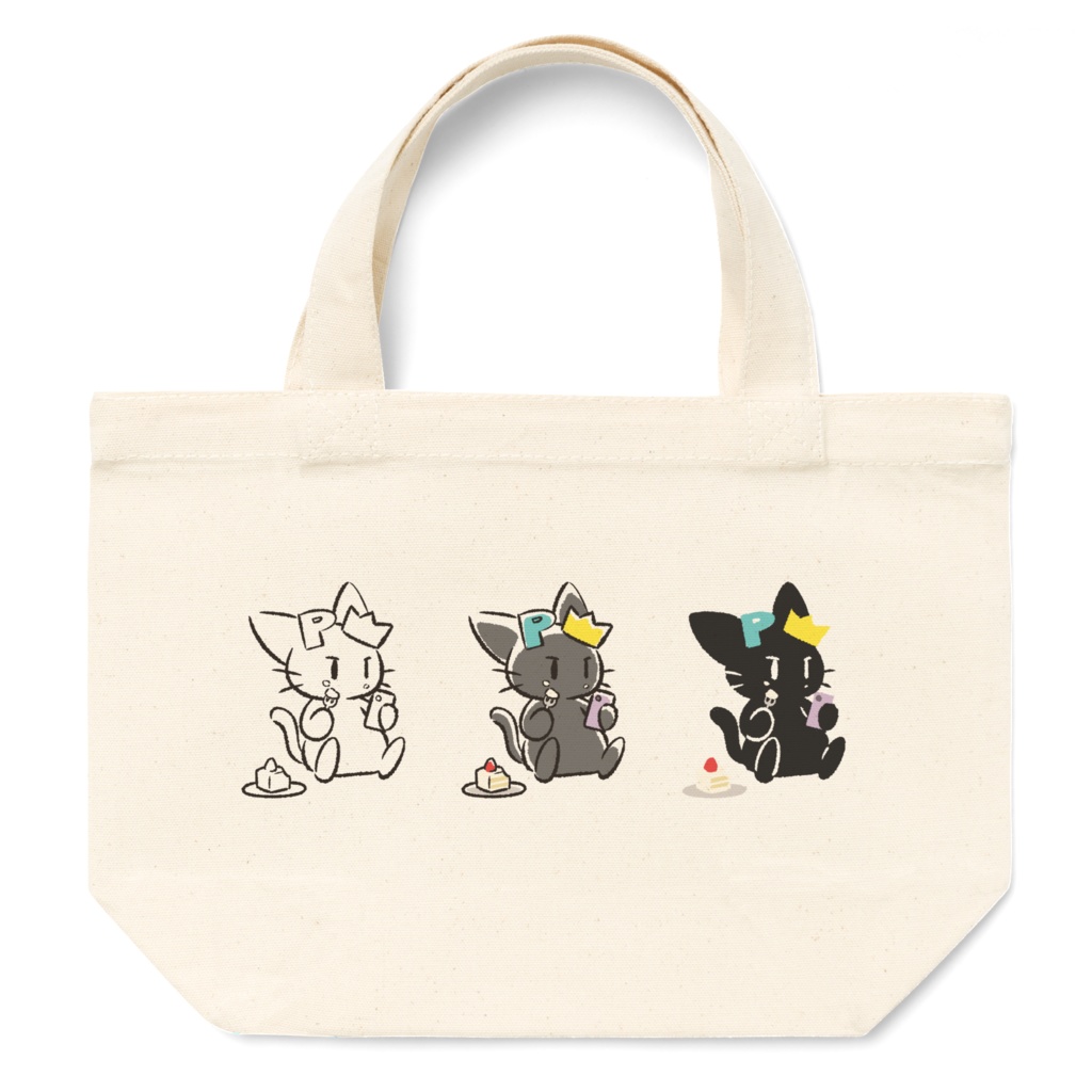 ぱる猫トートバッグ - もぐもぐ -