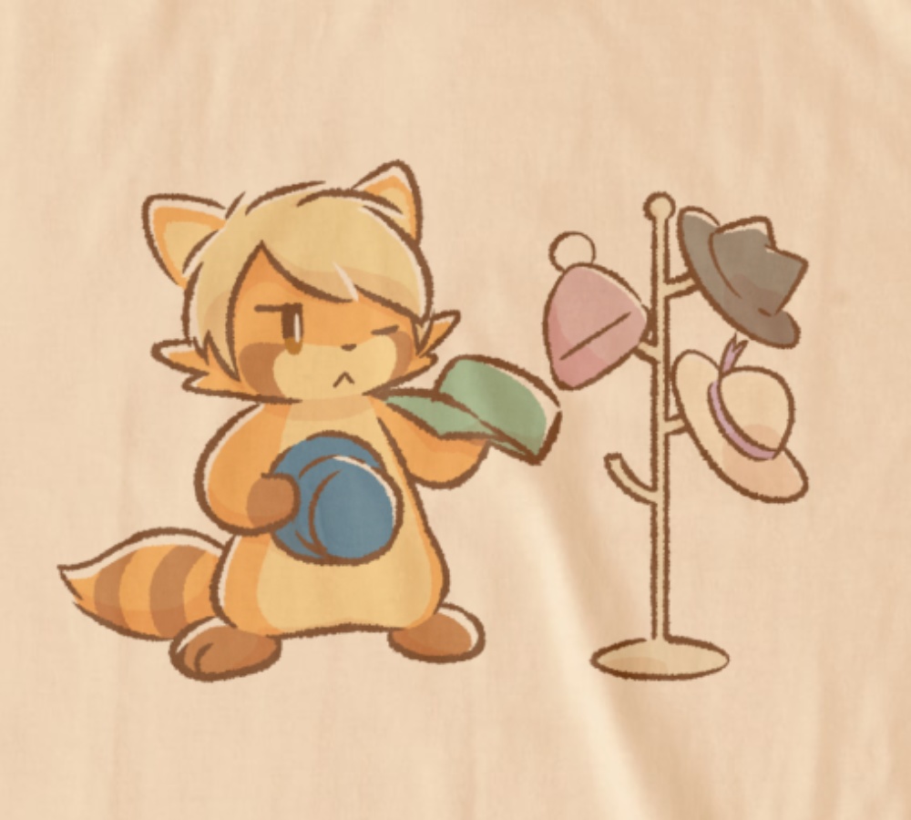 buroグマTシャツ(ナチュラル)