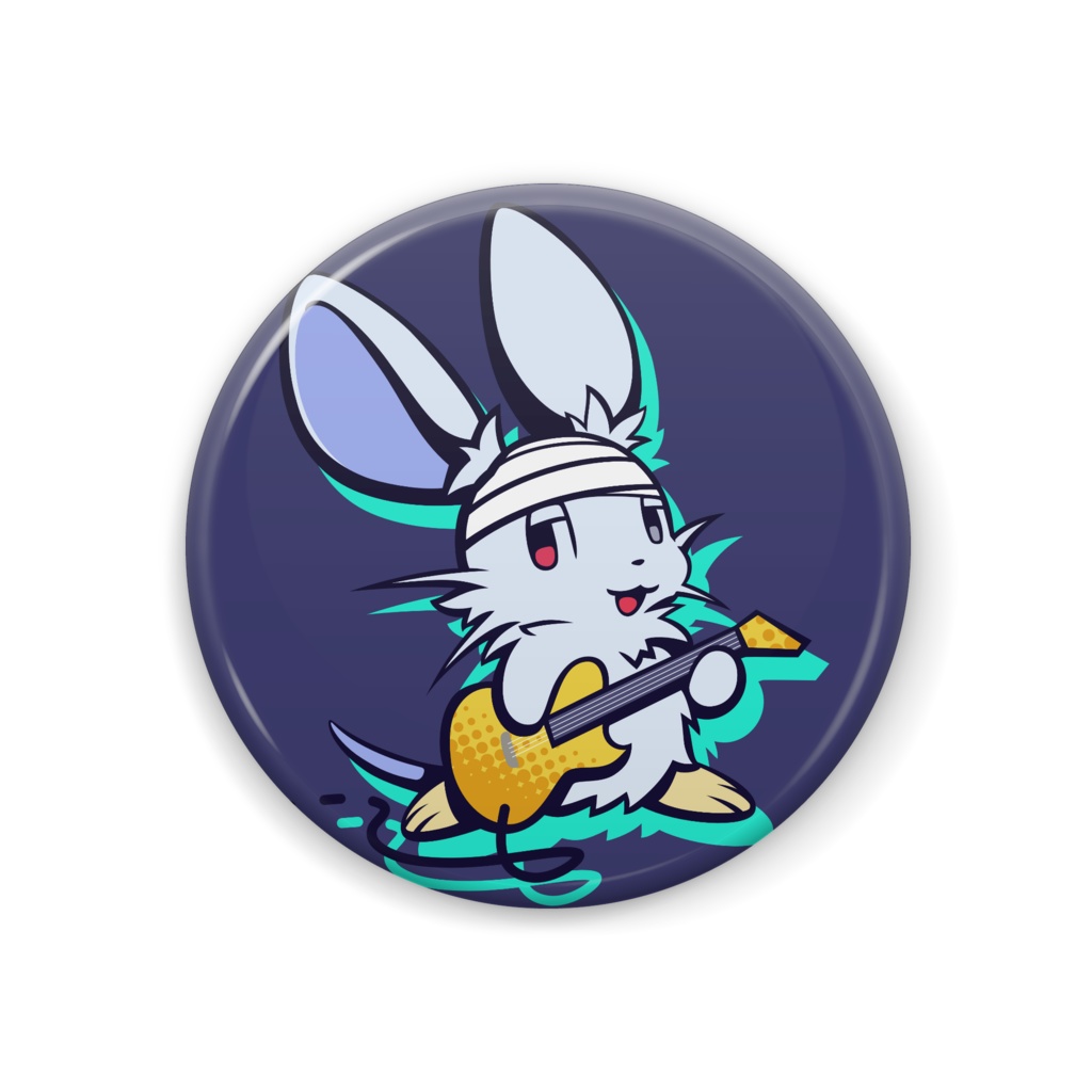 ロックの日イラスト 缶バッジ