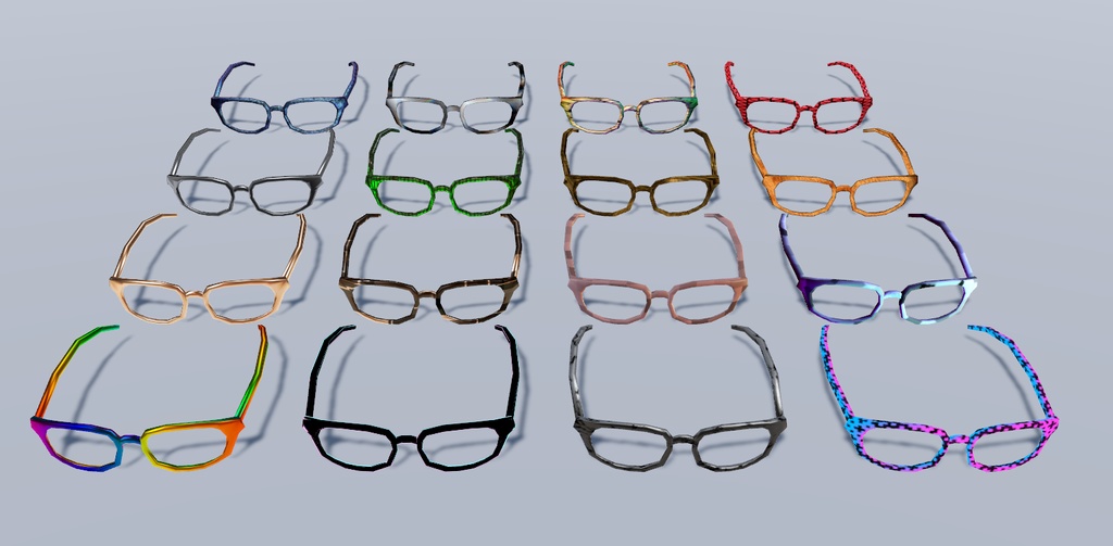 【Quest対応】ローポリ眼鏡 LPG_001