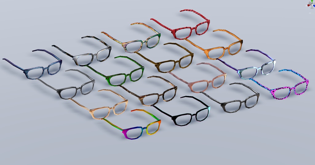 【Quest対応】ローポリ眼鏡 LPG_001