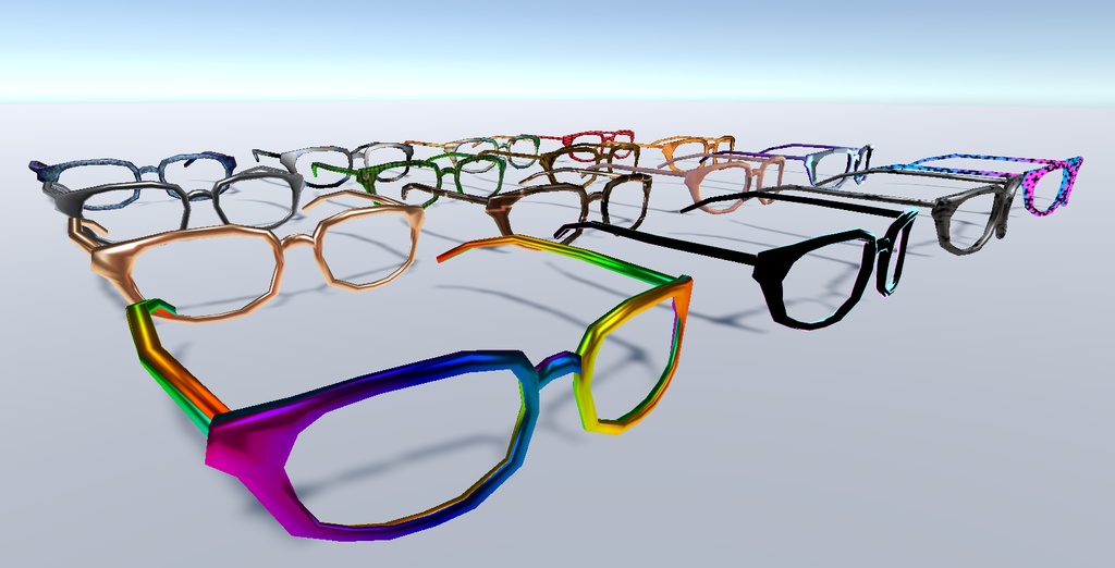 【Quest対応】ローポリ眼鏡 LPG_001