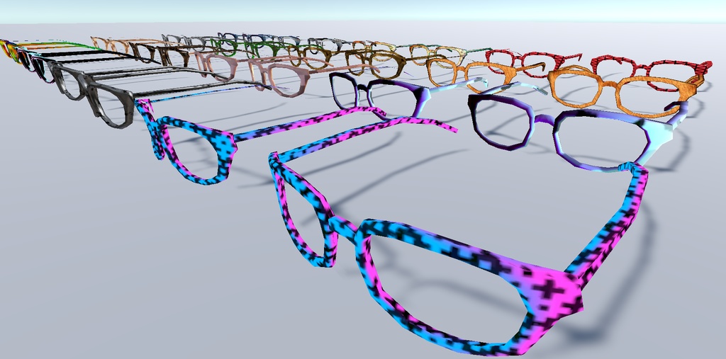 【Quest対応】ローポリ眼鏡 LPG_001