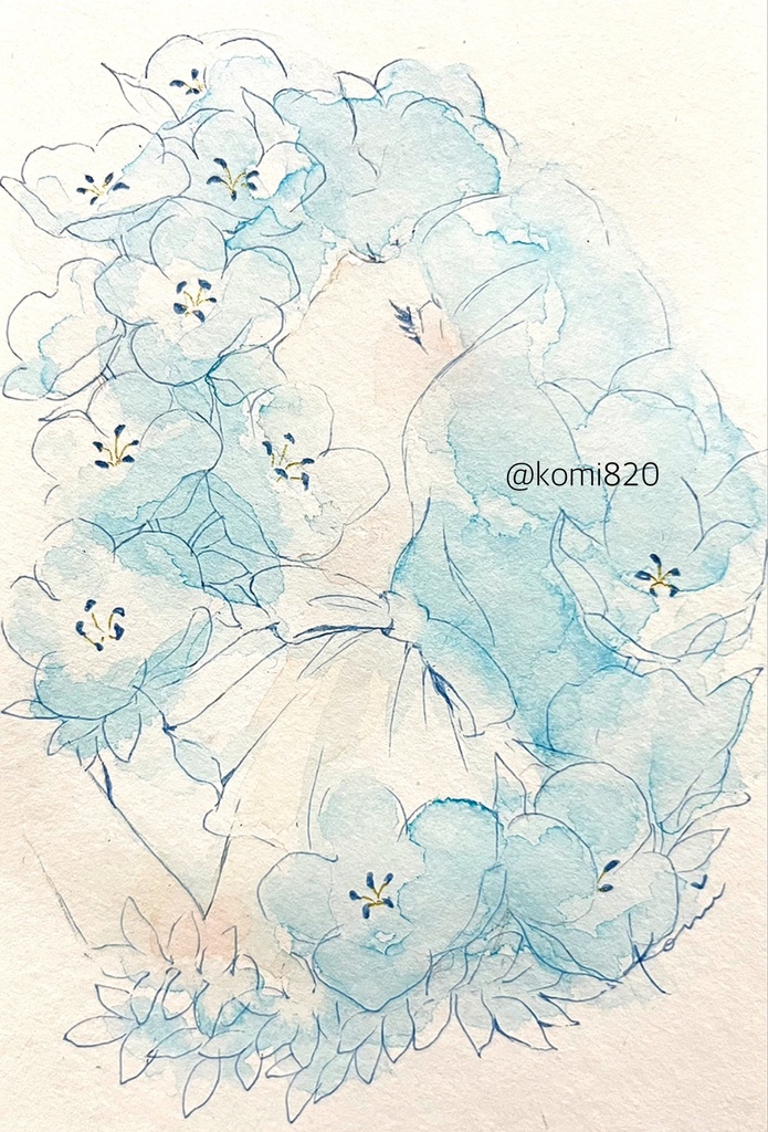 透明水彩ドローイング原画