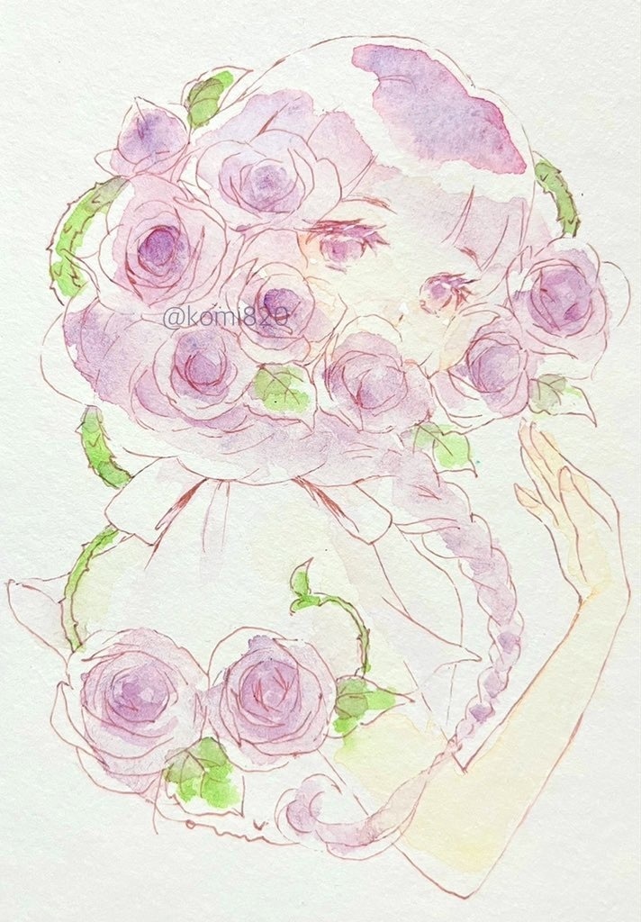 透明水彩ドローイング原画