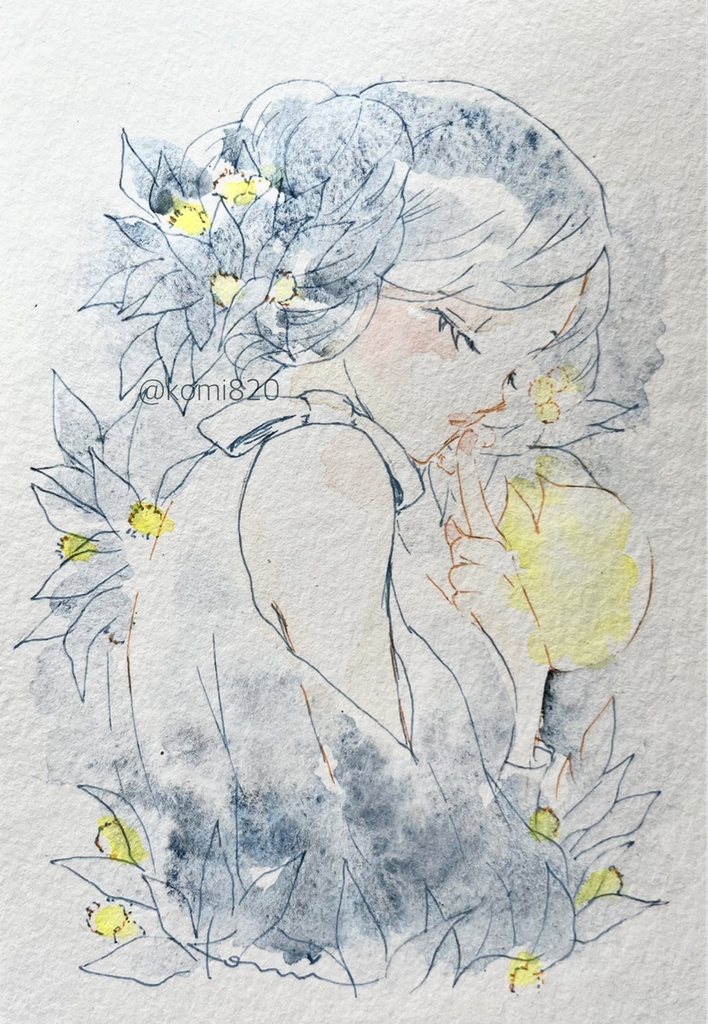 透明水彩ドローイング原画