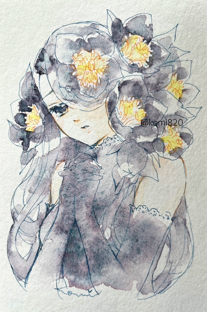 透明水彩ドローイング原画