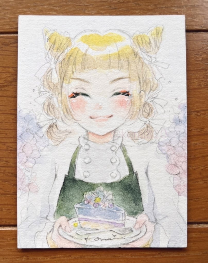 ATC原画(あお展/小さいcolors)