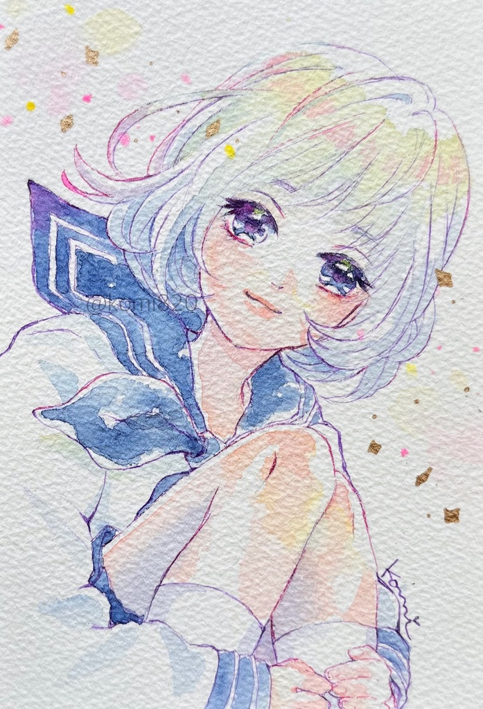 白セーラー服の子
