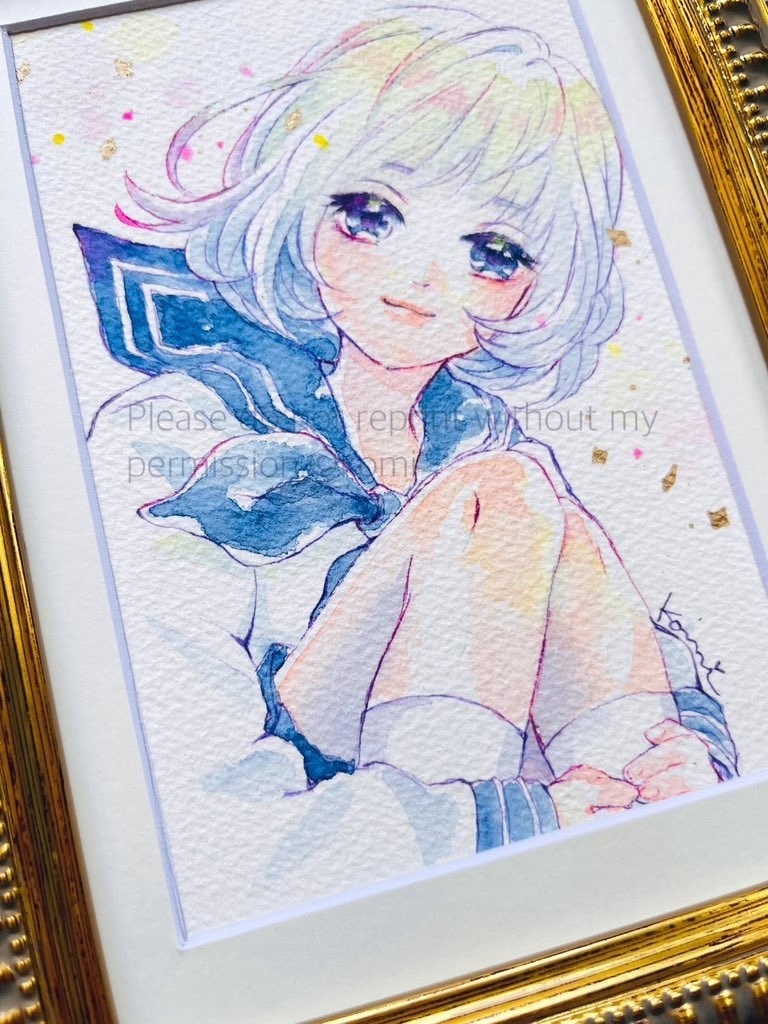 白セーラー服の子