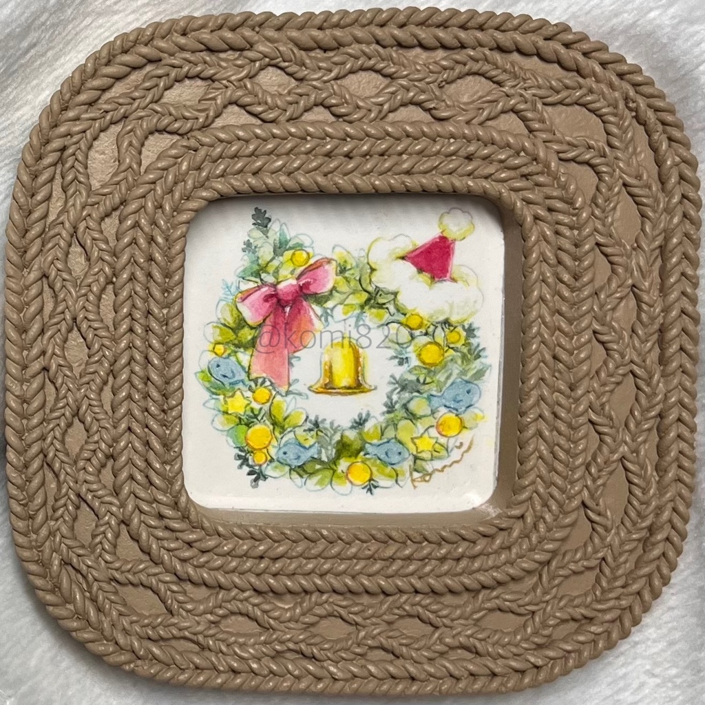 冬のミニ原画-デコレーションフレーム-