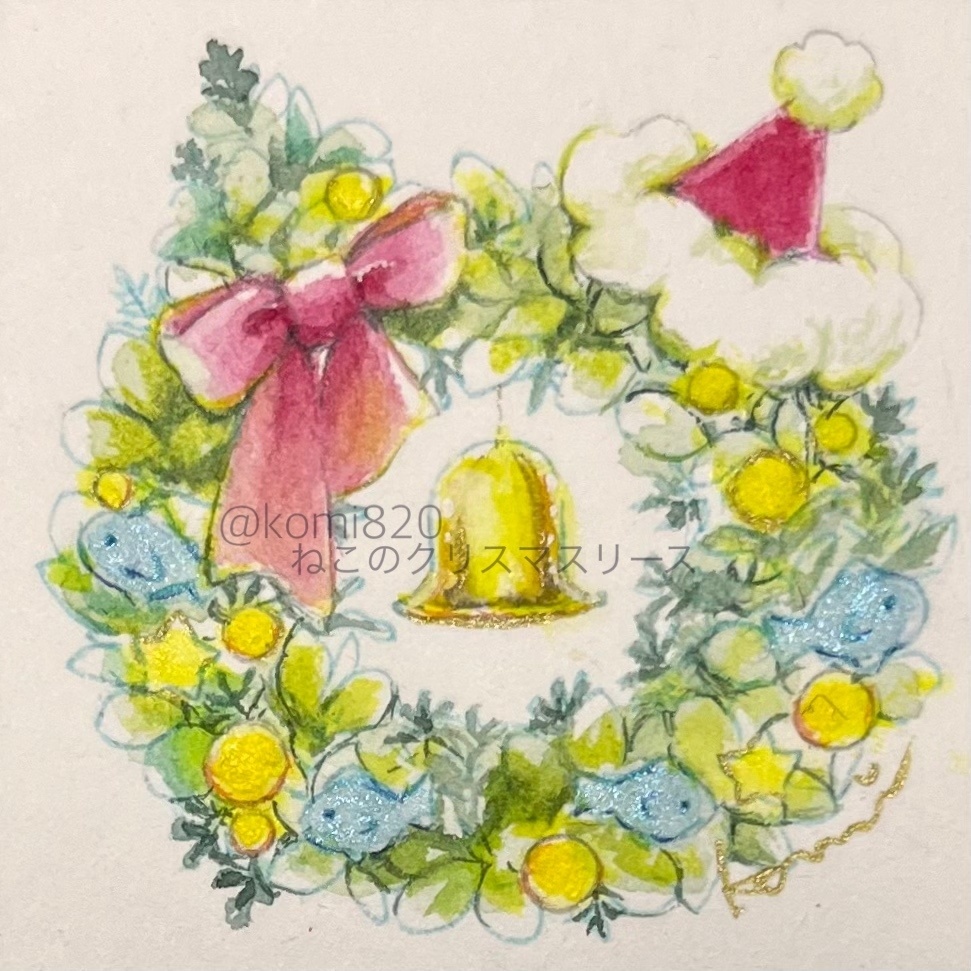 冬のミニ原画-デコレーションフレーム-