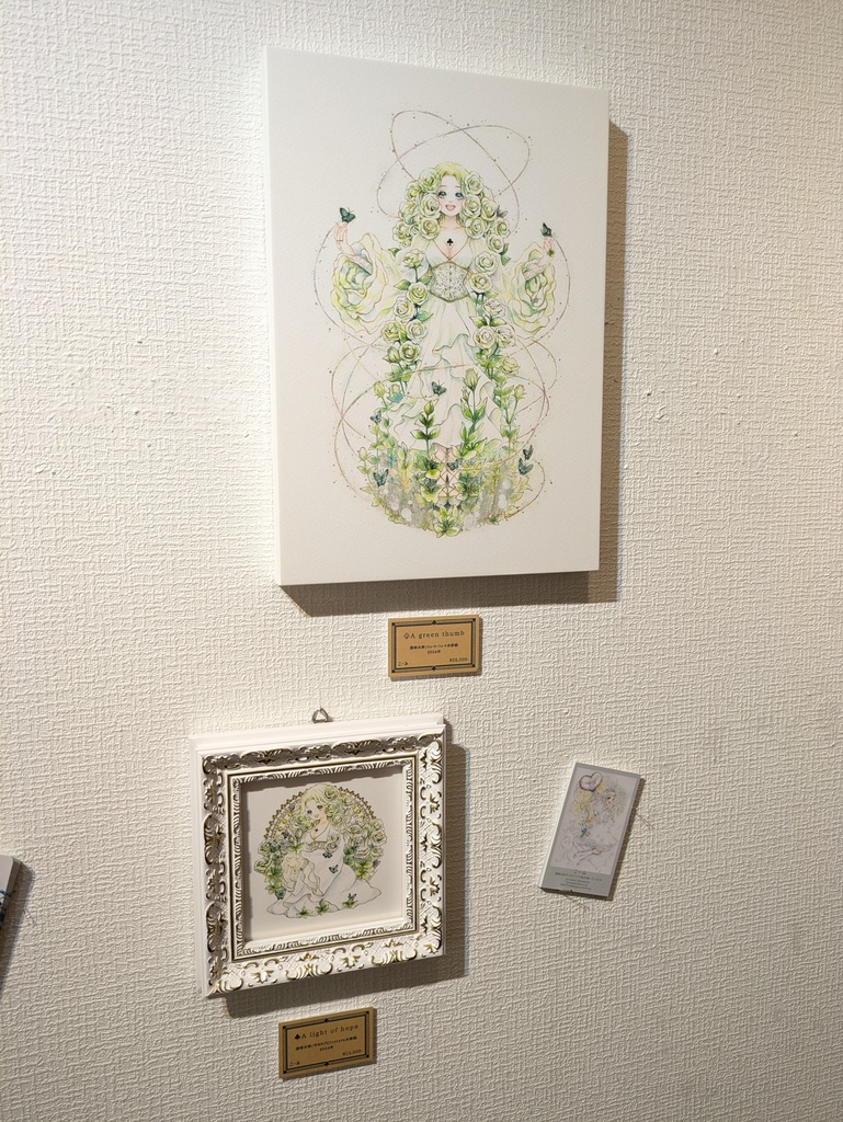 A4パネル原画-with the card ♣︎A-
