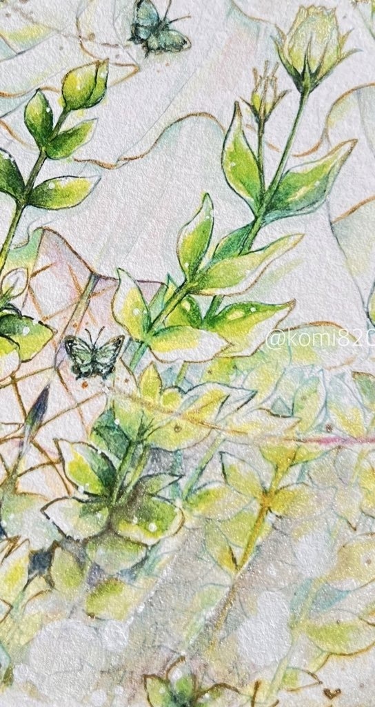 A4パネル原画-with the card ♣︎A-