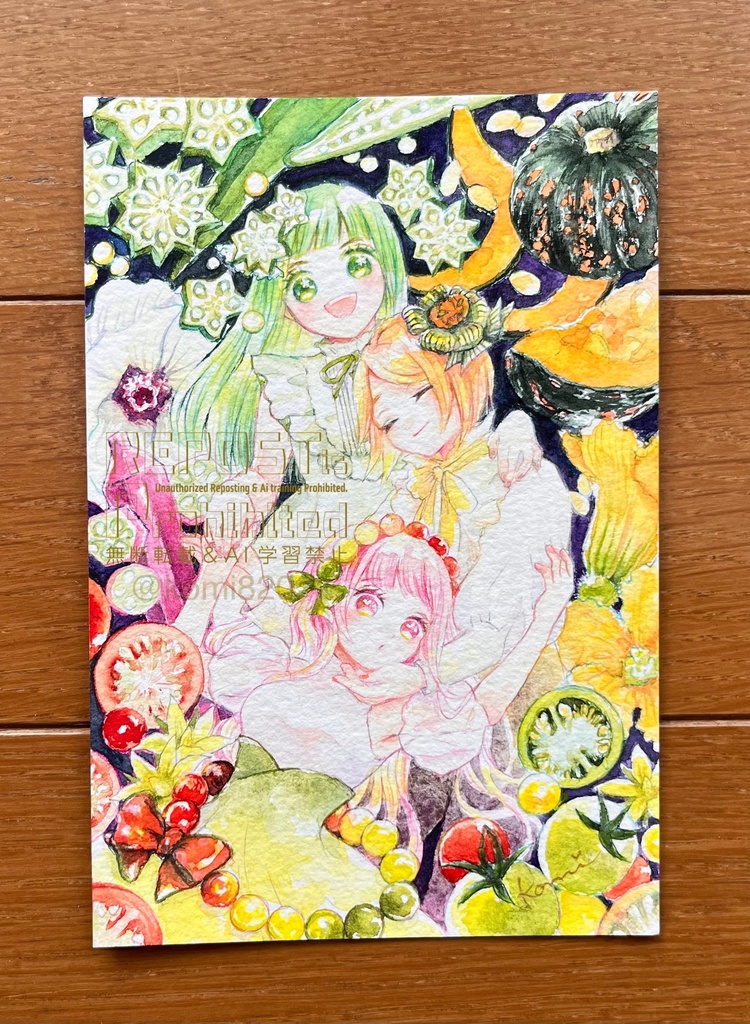 🌟new🌟フレームレス原画「triCOLORs-opt-」