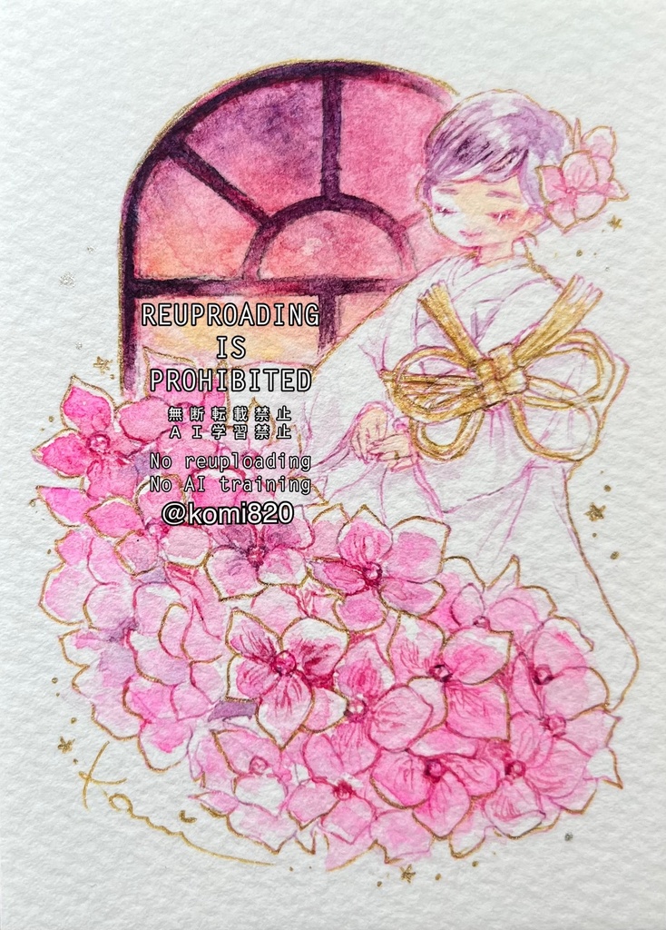 🌟new🌟ATC原画-初夏から夏の花々-