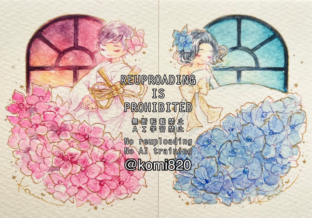 🌟new🌟ATC原画-初夏から夏の花々-