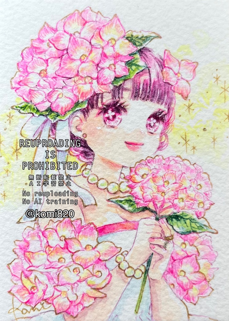🌟new🌟ATC原画-初夏から夏の花々-