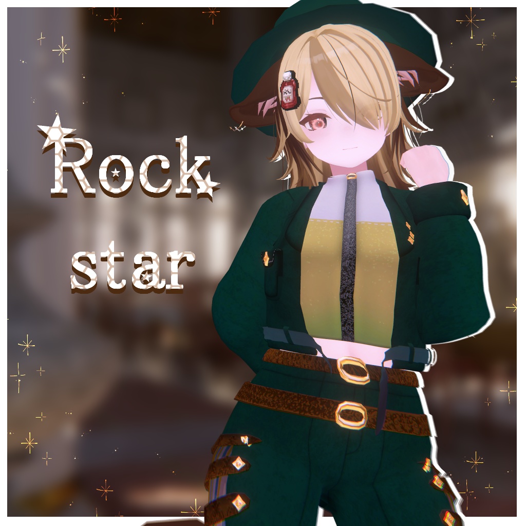 【オリジナル３Ｄモデル】Rock Star【６アバター対応】